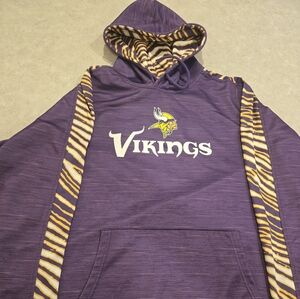 Minnesota Vikings Purple and Yellow Zubaz Hoodie